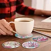 8pcs DIY Diamond Painting Coaster Kit - House