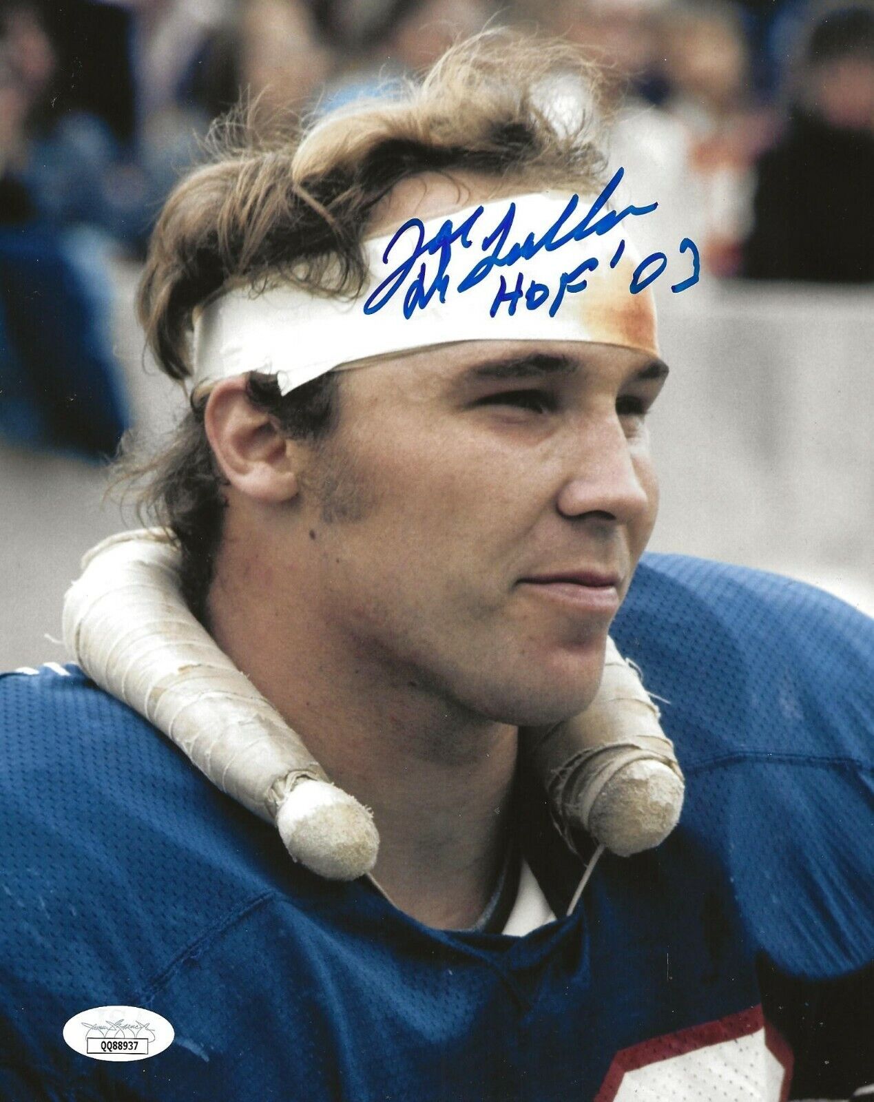 Joe DeLamielleure signed Buffalo Bills 8x10 Photo Poster painting autographed W/ HOF Inscr JSA