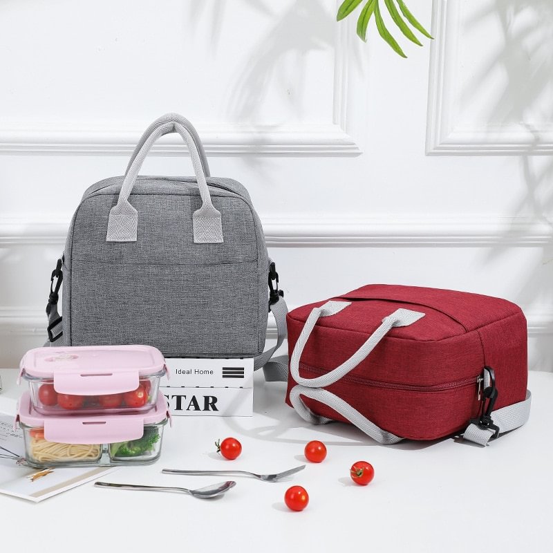 Lunch Bag With Should Strap Handle Cooler Bag Women Portable Food Bag for Work Student Thermal Lunch Box Thermal Bag Fridge Bag US Mall Lifes