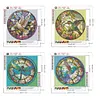 4pcs Diamond Painting -DIY Round Drill Birds Dragonflies