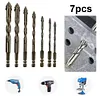 7Pcs High Hardness Glass Drill Bit 3/4/5/6/8/10/12 mm for Concrete Glass Ceramic