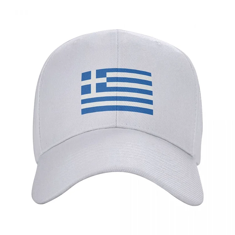 Custom Flag Of Greece Baseball Cap Women Men Adjustable Trucker Hat Streetwear