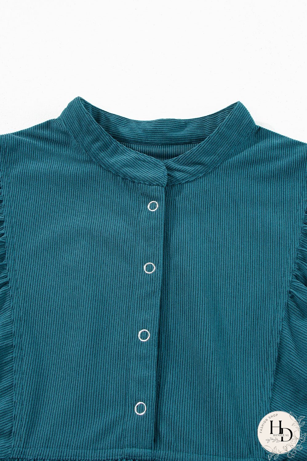 Elegant Button-Up Peplum Blouse