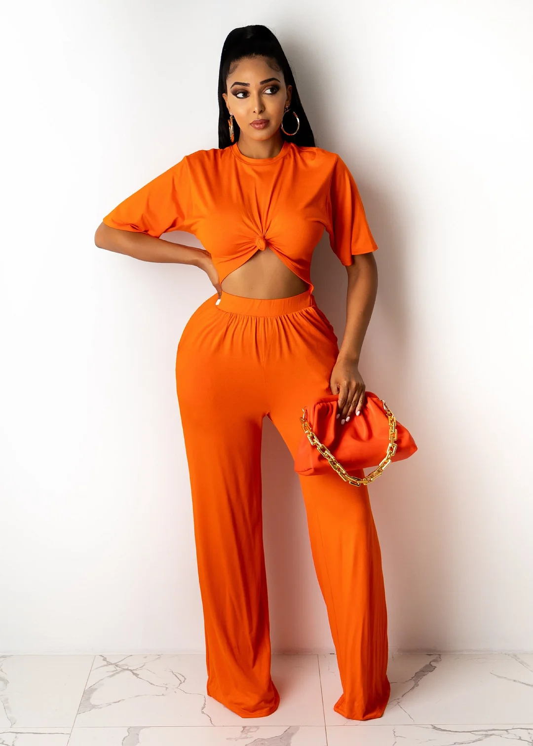 Solid Color Casual Loose Two Piece Suit | IFYHOME