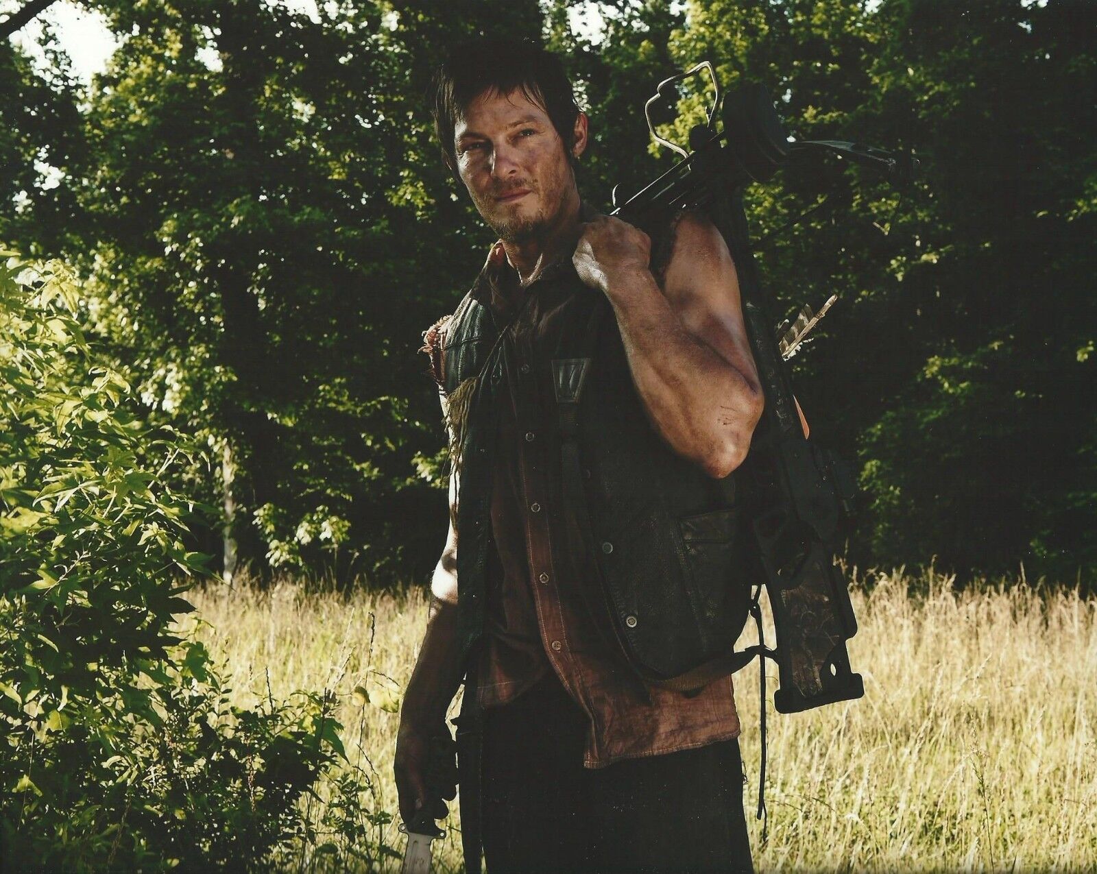 Norman Reedus The Walking Dead 8x10 Photo Poster painting Glossy Picture Daryl Dixon w/ Crossbow