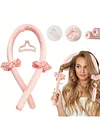 Heatless Curling Rod 4 Pcs. No Heat/Silk Ribbon/Curling Rod/Hair Roller Curls