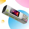1080P 2K Digital Camera Thumb Keychain Camera 0.96 In LCD Screen HD Video Recorder 230 Rotatable Lens Portable Small Camcorder for Students Outdoor Photography