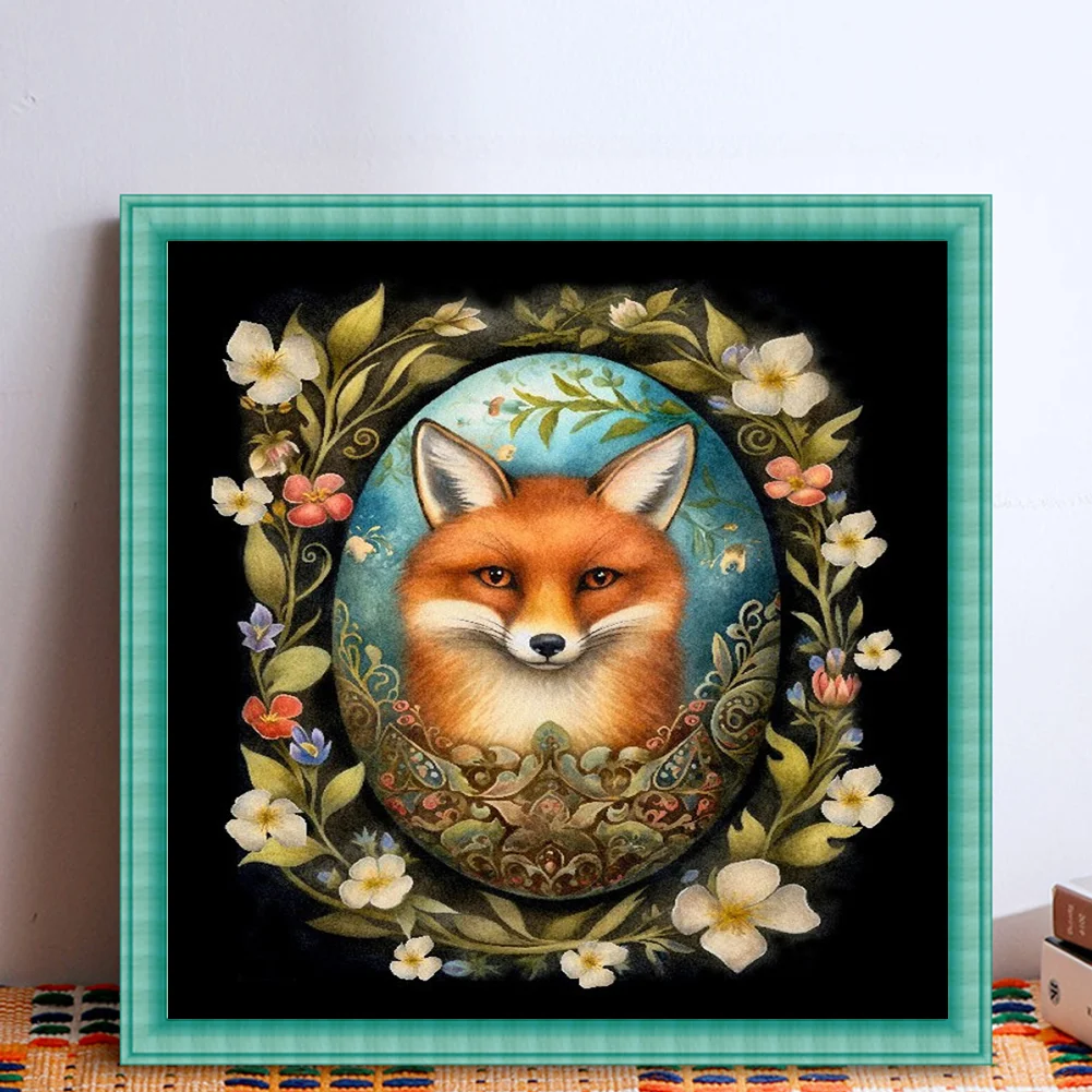 Easter Fox 11CT (45*45CM) Stamped Cross Stitch