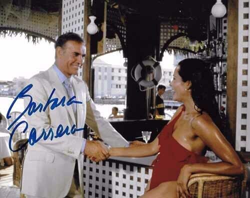 BARBARA CARRERA 007 JAMES BOND AUTHENTIC AUTOGRAPH AS FATIMA BLUSH