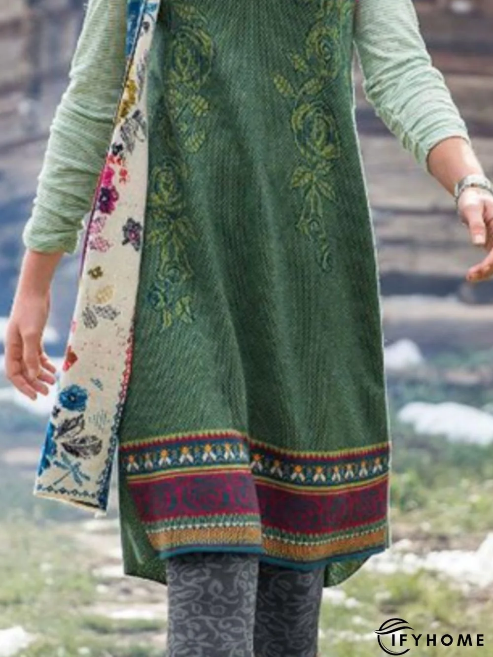 Green V Neck Short Sleeve Sweater | IFYHOME