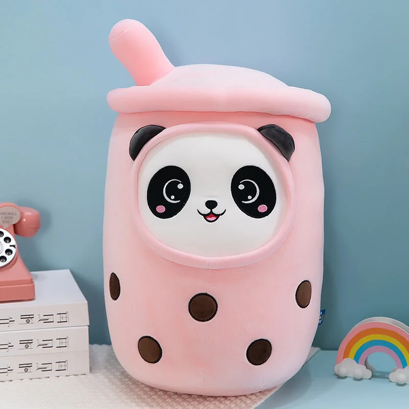 Cuteee Family Cute Panda Boba Tea Plushies Kawaii Boba Family Perfect Gift