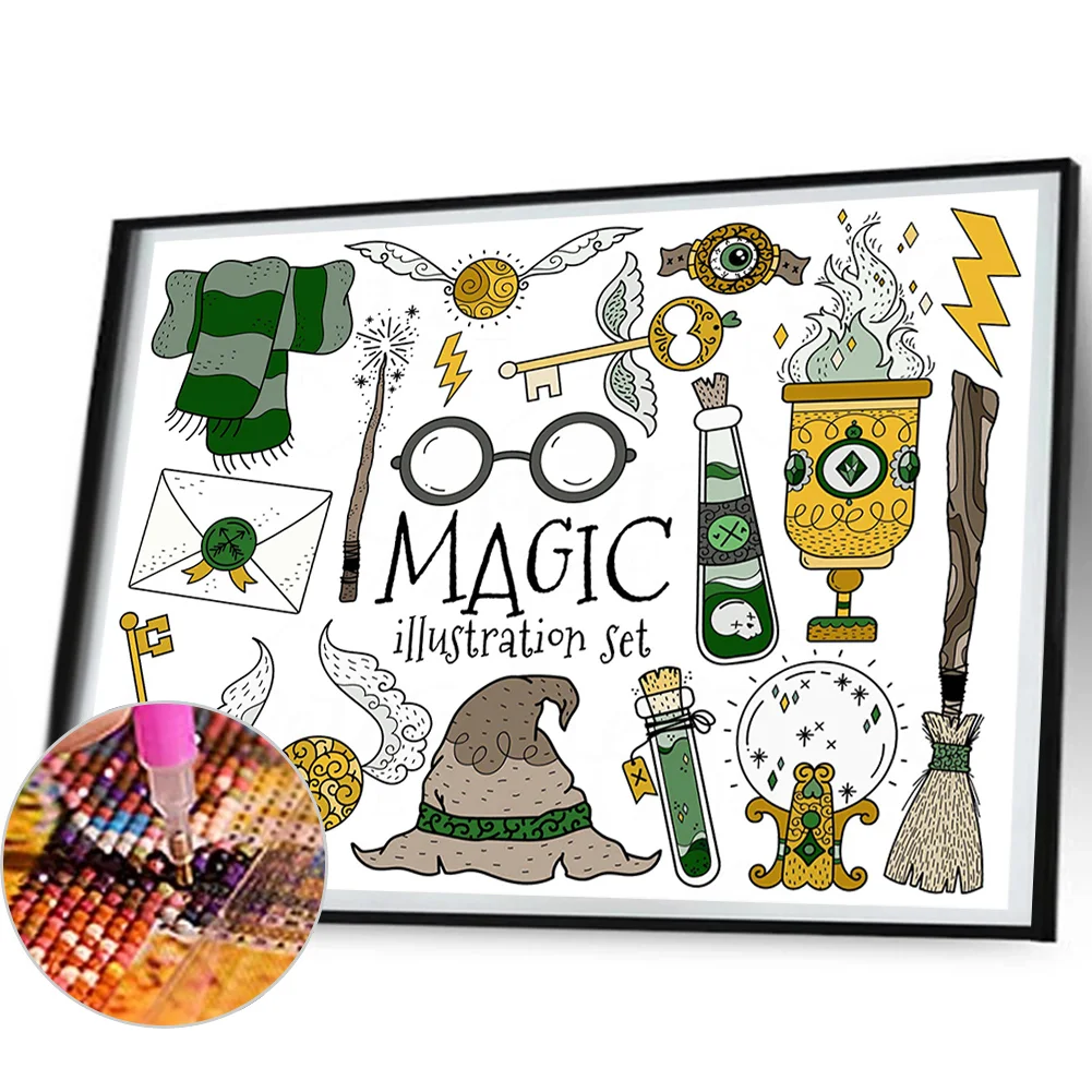 Diamond Painting - Full Round Drill - Harry Potter Gadget(Canvas|50*40cm)
