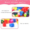 24-Color 7200pcs 2.6mm Fuse Bead Set | Acrylic Hollow Cylinder Beads, Elegant Pixel Art Beads