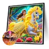 Glowing Princess Belle-Full Round Diamond Painting 40*40CM