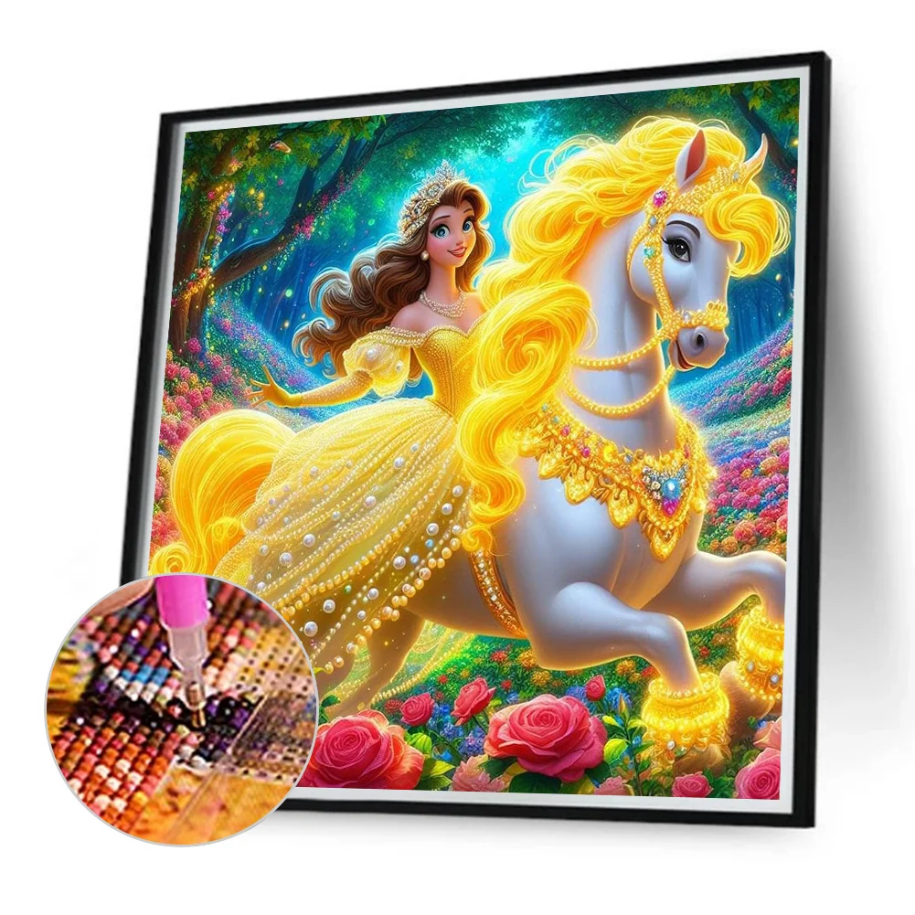 Diamond Painting - Full Round Drill - Princess Belle(Canvas|40*40cm)