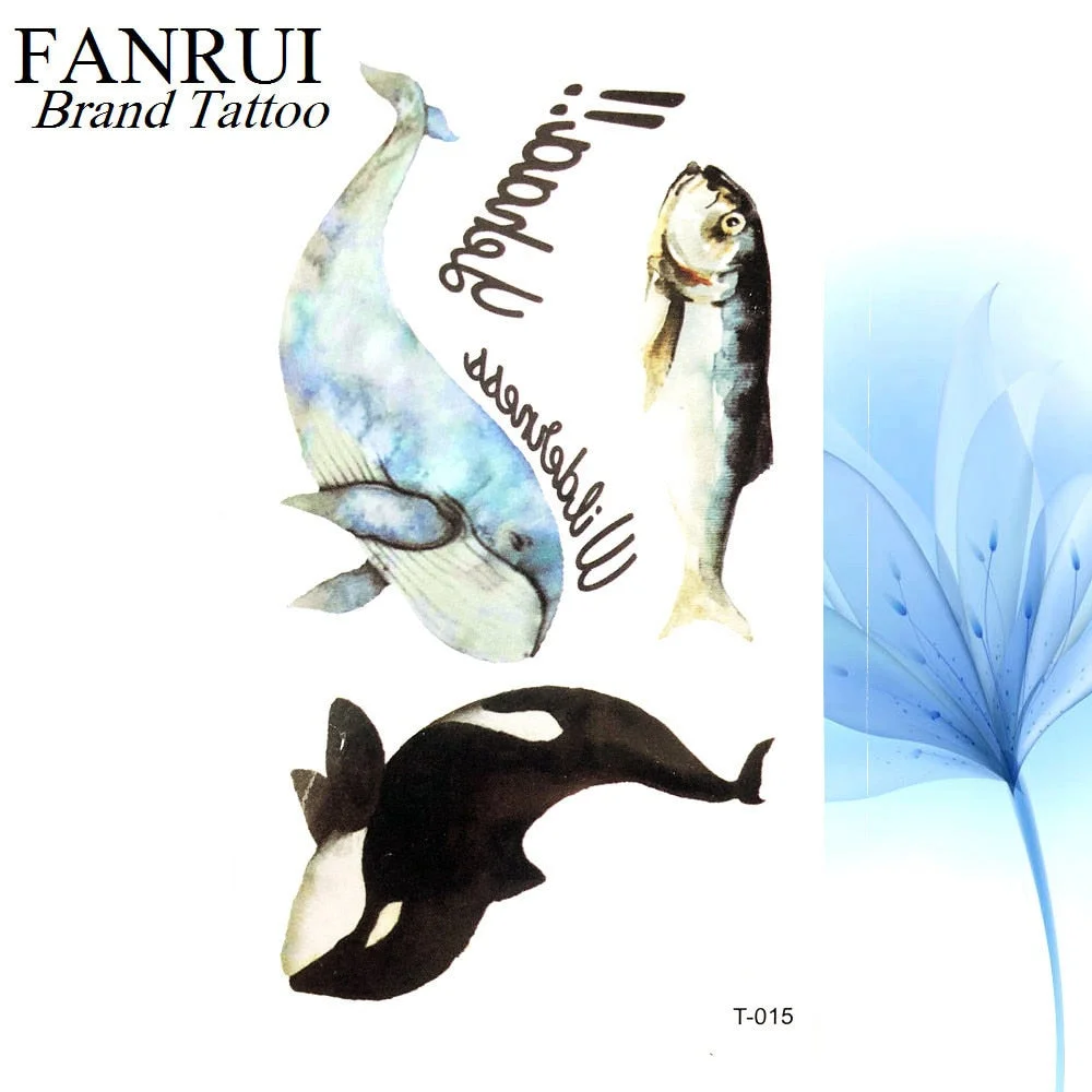 Chinese Black Dragon Temporary Tattoo Stickers Men Body Arm Art Painting Fake Tattoo Cloud Forest Tatto Tribal Boys Hands Chest