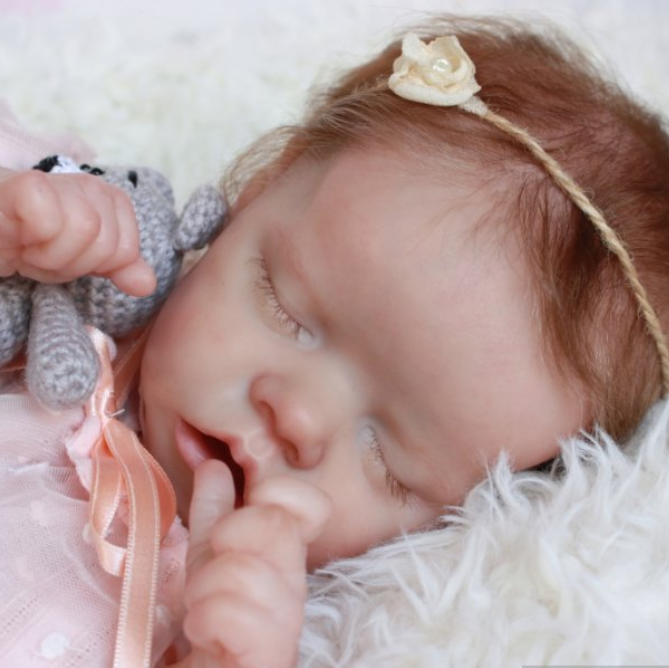  17"Knuddeliger Griff Lebensechte Evie Reborn Babypuppe Mädchen - RSDP-Rebornbabypuppen-Rebornbabypuppen.de®