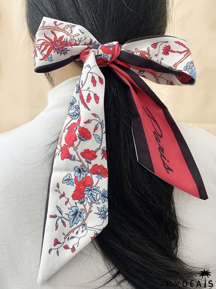 Bow Knot Scrunchie Scarf