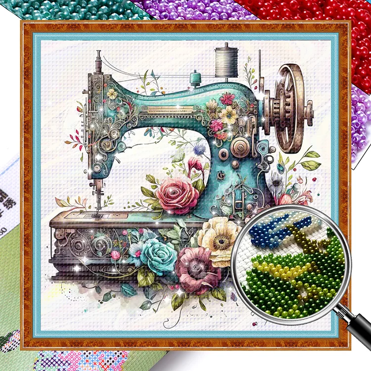 Quilt - 11CT Bead Embroidery Cross Stitch(46*46cm)(Full Embroidery)