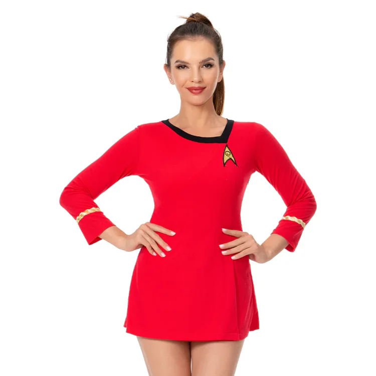 Star Trek Cosplay Costume The Woman Duty Uniform Dress Costume Full Set Uniform Adult Female