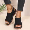 Platform Fish Mouth Sandals