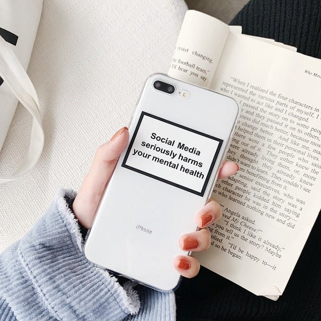 Social Media Message Clear Phone Case