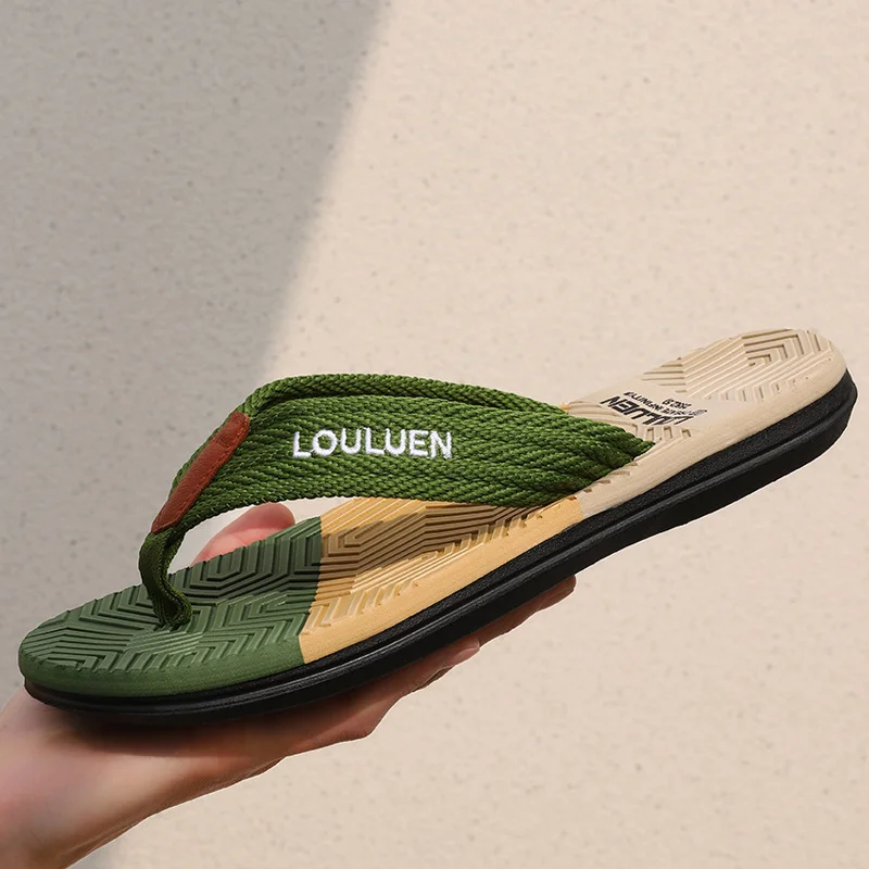 Letclo™ Fashion Contrasting Color Beach Flip-Flops letclo Letclo