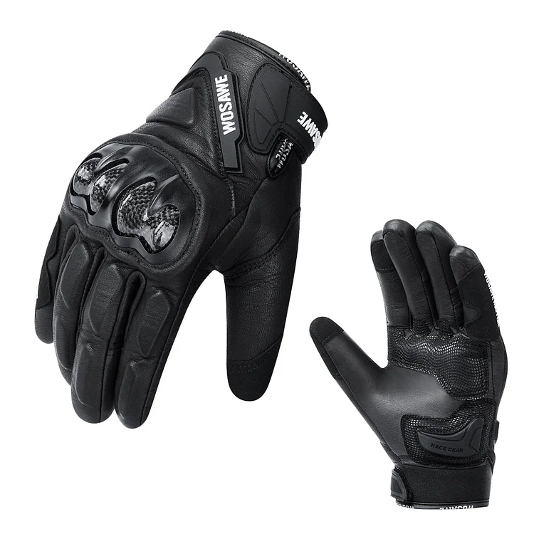 WOSAWE Off-road  Full Finger Motorcycle Gloves With Touch Screen Breathable And Waterproof