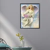 >SALE<5D DIY Full Round Drill Partial AB Diamond Painting Flower-Bearing Angel 35x45cm