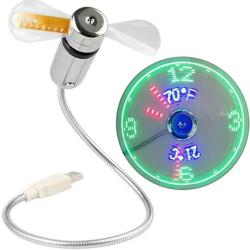 USB-Ventilator LED-Uhrenlicht（MEHR KAUFEN MEHR SPAREN）
