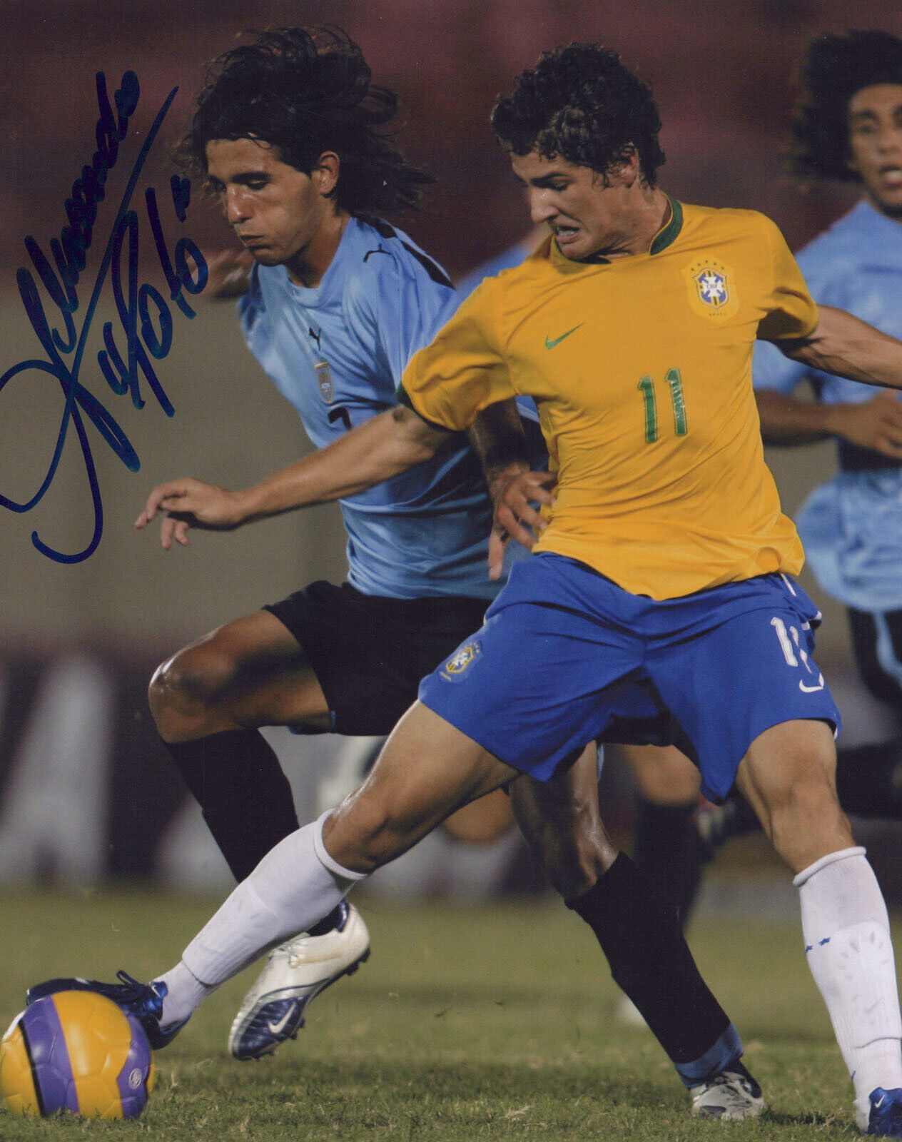 Rare ALEXANDRE PATO Autographed signed BRAZIL