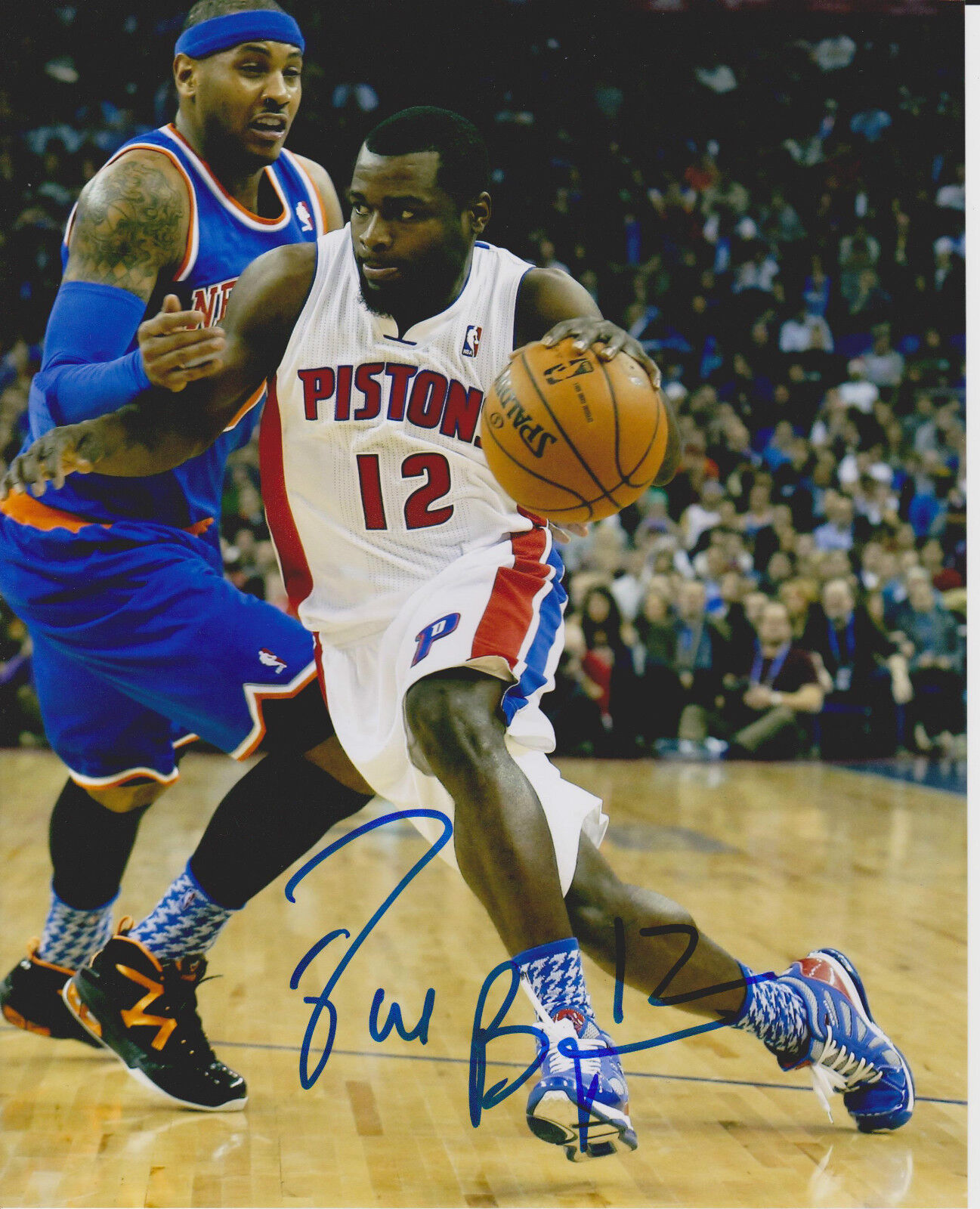 WILL BYNUM signed DETROIT PISTONS 8X10 Photo Poster painting