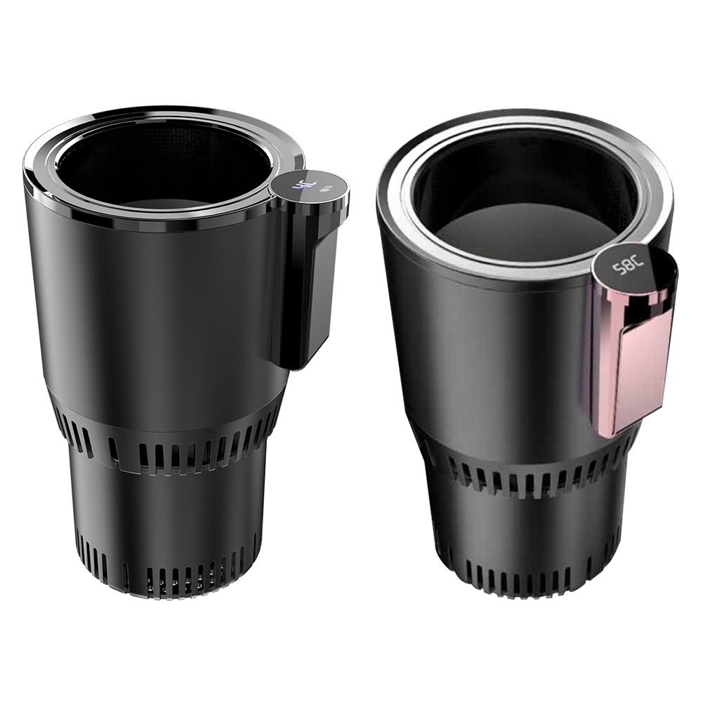 

12V 2 in 1 Smart Car Cup Holder Cooler Warmer for Drink Can Baby Bottle, Black, 501 Original