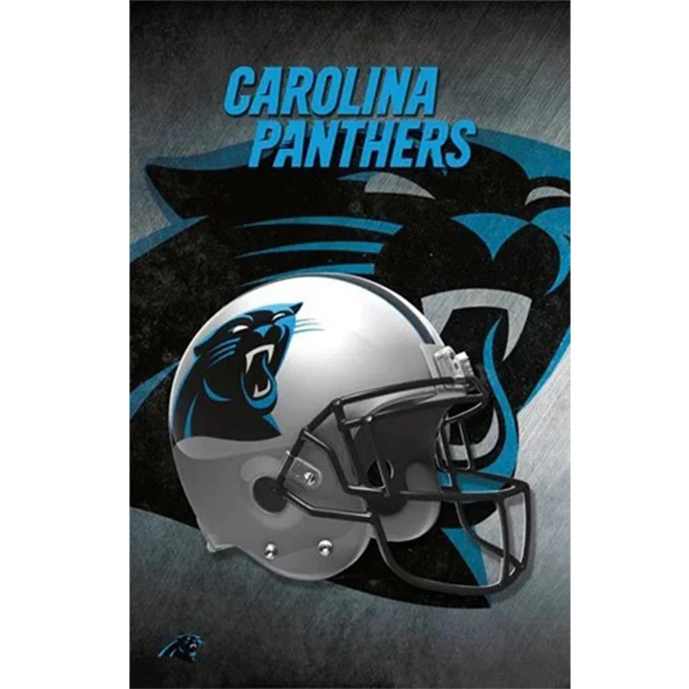 Diamond Painting - Full Round Drill - Carolina Panthers(35*50cm)