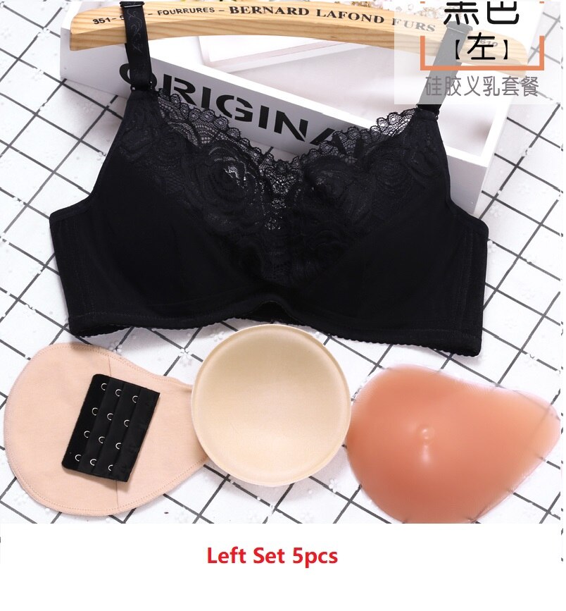 Bras-Women Surgery Recovery Bra Girls Breast Shaper Control Push Up Breast Surgery Recovery Bra with Silicon Bra Special Cover D-1001-Bras
