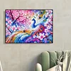 Peacock Pink Tree - Crystal Rhinestone Diamond Painting