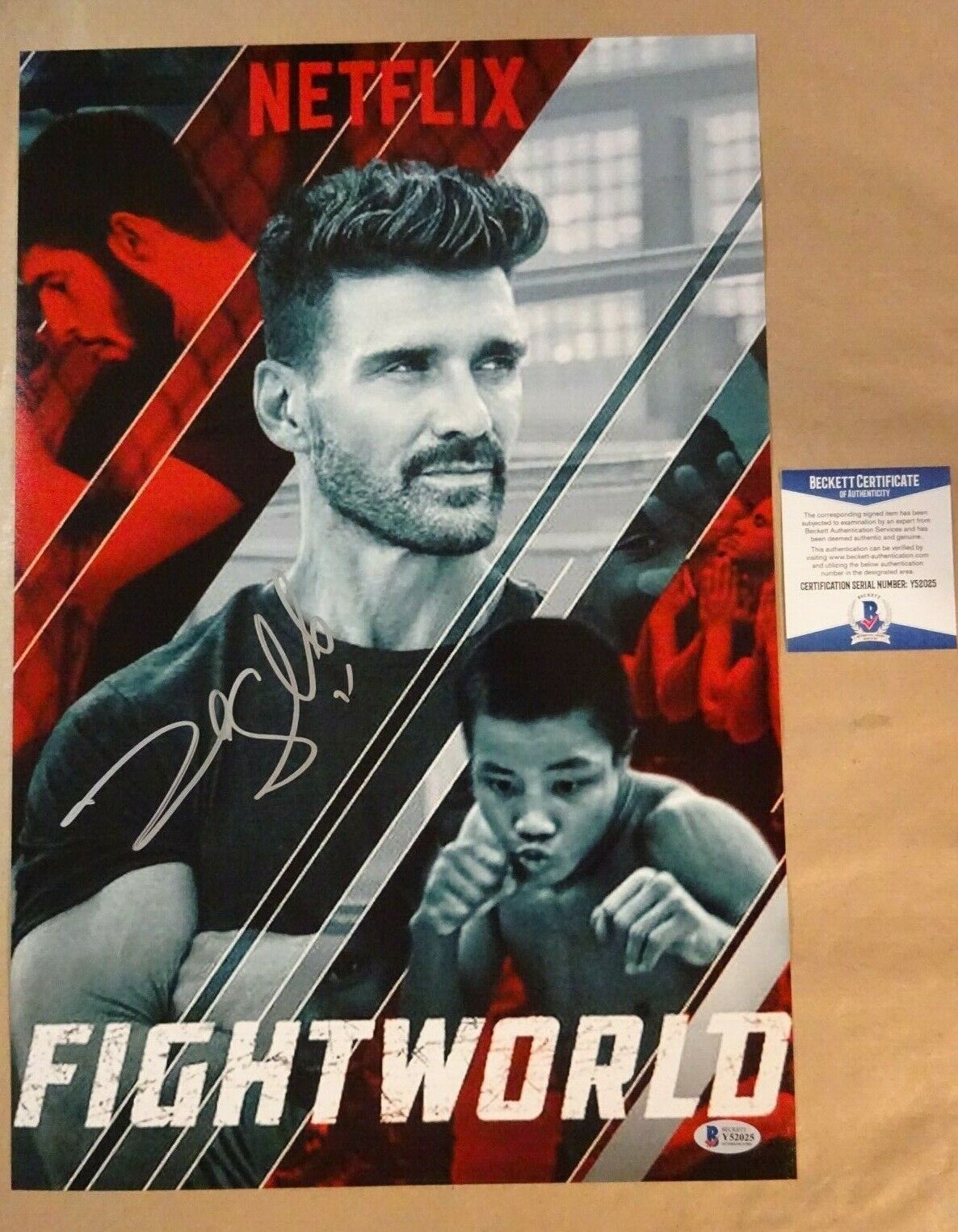 Signed FRANK GRILL Autographed FIGHTWORLD Netflix 12x18