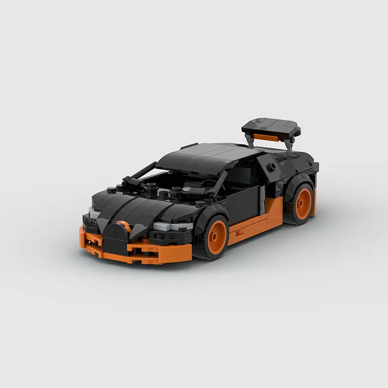 Bugatti Veyron Custom Car MOC Minifigure Bricks monstertoys