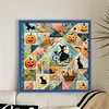 Patchwork Pumpkin Witch-11CT Stamped Cross Stitch 45*45cm/17.72*17.72in