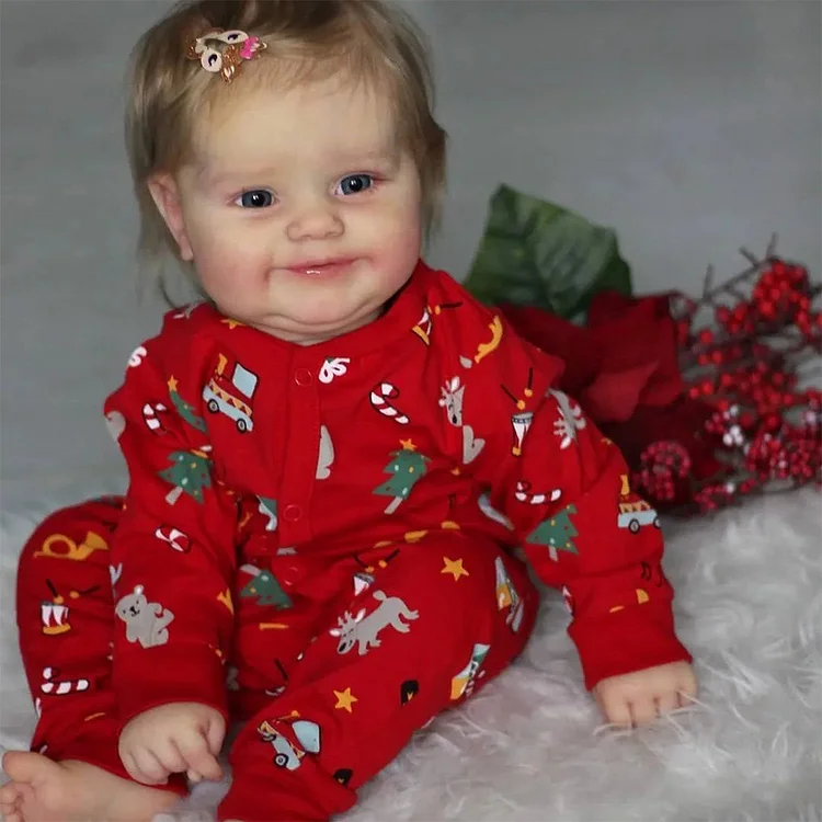 🔔[Christmas Celebration][Heartbeat & Coos] 20" Realistic Reborn Toddlers Doll Girl Damade Handmade Huggable and Posable