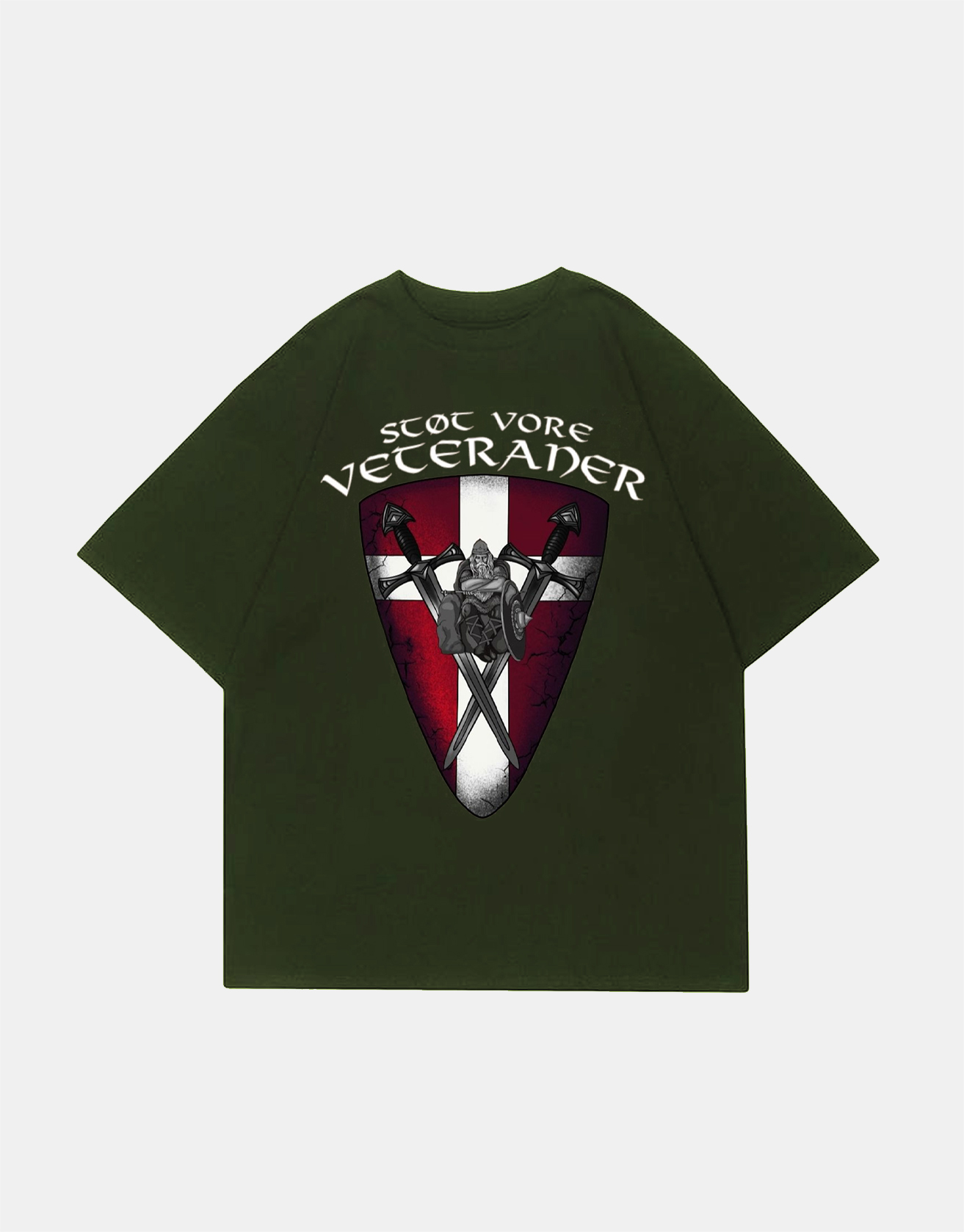 Nordic Viking Long Shield T-shirt / TECHWEAR CLUB / Techwear