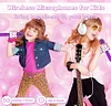  Kids Microphones for Singing Wireless Handheld Microphones & Music Player/Speaker with 5 Voice Changers Echo Volume Recording Function for Birthday Gifts 