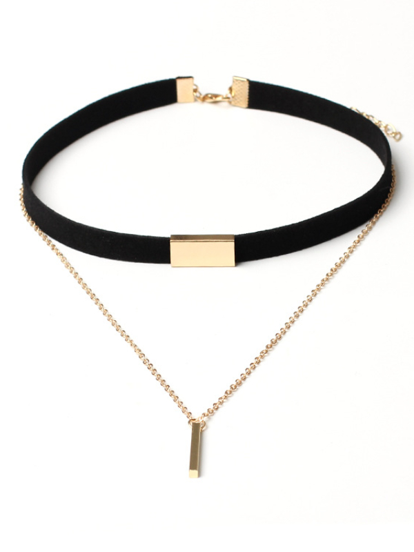 Trendy Statement Velvet Layered Choker