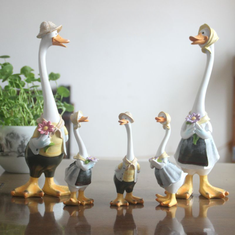 Duck Garden Courtyard Ornaments Resin Craft