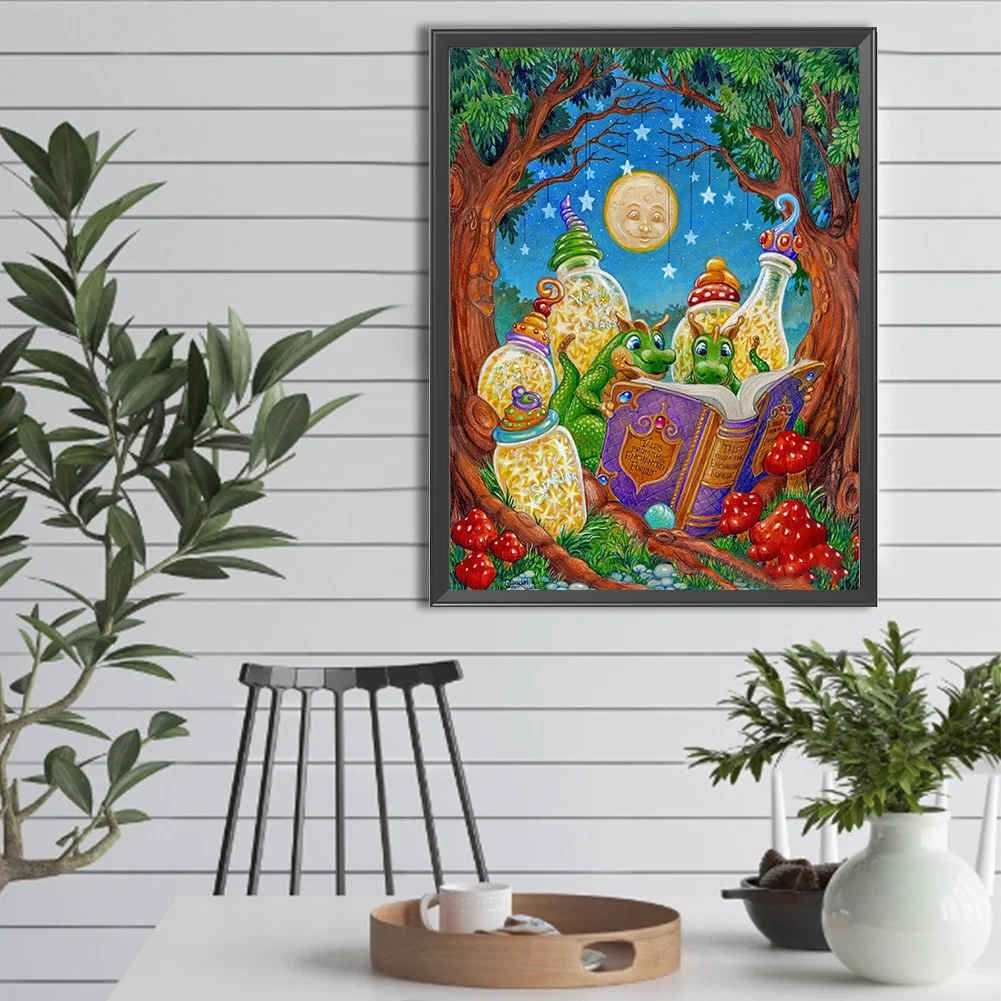 Diamond Painting - Full Round Drill - Dinosaurs(Canvas|30*40cm)