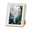 (17x22cm)Bird DIY Pearl Painting Art Kits for Adults Home Wall Decor Pearl Art Painting With Wooden Frame