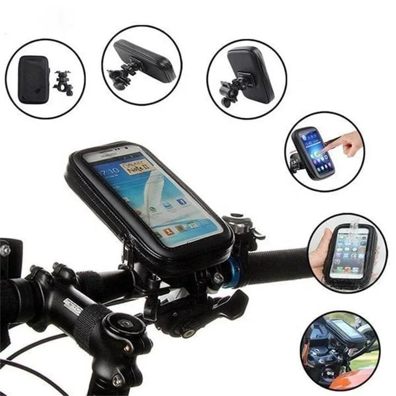 Waterproof mobile phone navigation holder for motorcycle/bicycle riding