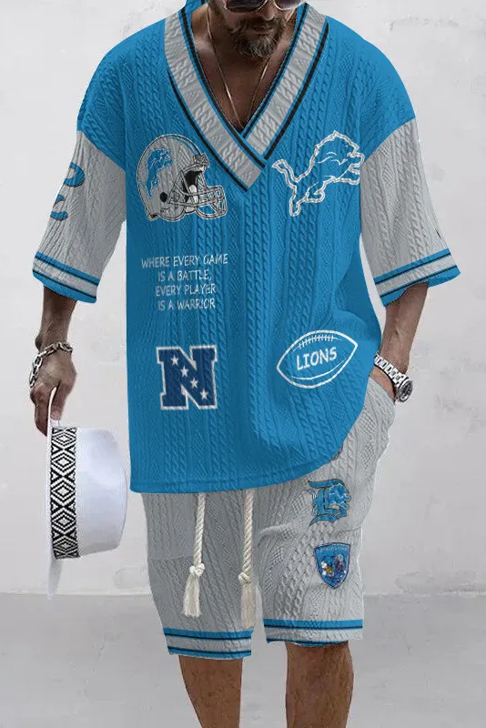 Detroit Lions
 Limited Edition Top And Shorts Two-Piece Suits