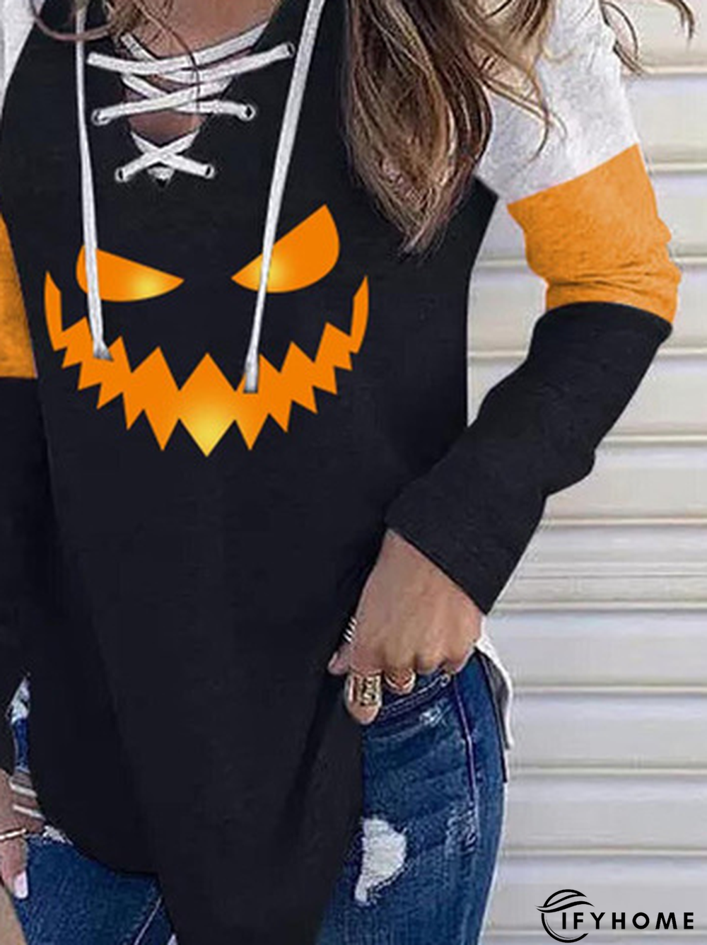 Halloween Cartoon Cotton Casual Top | IFYHOME