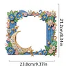 Special Shape Flower Moon Diamond Painting Picture Photo Frame for Home Office